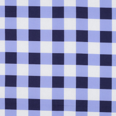 beschichteter Baumwollstoff groes Karomuster 3 cm, hellblau dunkelblau wei