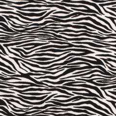 Stretchstoff Bengalin Zebramuster Animal Print, cremeweiß schwarz