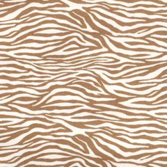 Stretchstoff Bengalin Zebramuster Animal Print, beige creme