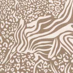 RESTSTCK 136 cm Viskose Leinen Stoff Animal Print Leo Zebra, cremewei beige