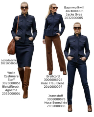 Baumwolltwill Trenchcoatstoff Jackenstoff Hosenstoff - Admiral Blue