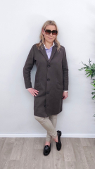 Baumwolltwill Trenchcoatstoff Jackenstoff Hosenstoff - Espresso Brown