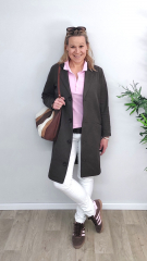 Baumwolltwill Trenchcoatstoff Jackenstoff Hosenstoff - Espresso Brown