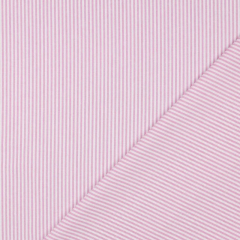Baumwollstoff Streifen 3 mm garngefrbt, pink wei