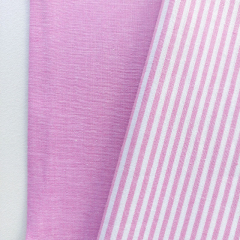 Baumwollstoff Streifen 3 mm garngefrbt, pink wei