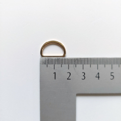 2 D-Ringe Metall 15 mm hochwertig hochglnzend, gold