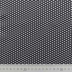Viskose Stoff Popelin Punkte Kringel, weiß grau schwarz