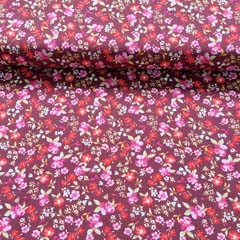 Viskosestoff Popelin Streublmchen, pink rosa rot weinrot