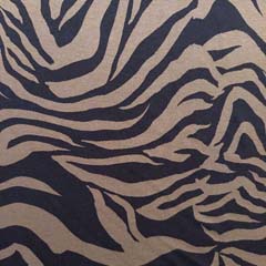 Viskosejersey Stoff Zebramuster Tiger Animal Print,hellbrau schwarz