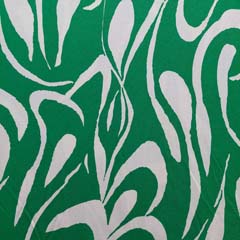Viskosejersey Stoff abstraktes Muster, weiß grün