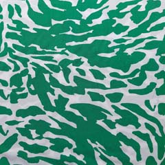 Viskosestoff Popelin Camouflage, grün weiß
