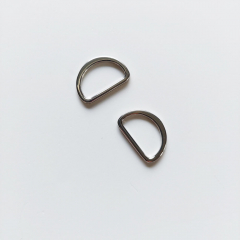 2 D-Ringe Metall 15 mm hochwertig hochglnzend, silber
