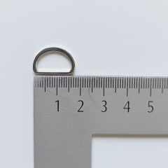 2 D-Ringe Metall 15 mm hochwertig hochglnzend, silber