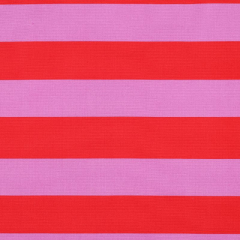 Canvas Stoff Blockstreifen 5 cm, signalrot mauve