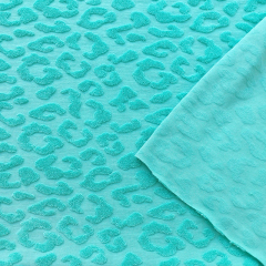 Sweat Frotteestoff Leopardenmuster Beachwear Collection, mint (Tiffany grn)