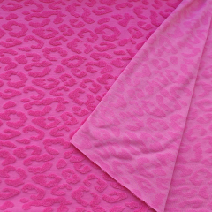 Sweat Frotteestoff Leopardenmuster Beachwear Collection, pink