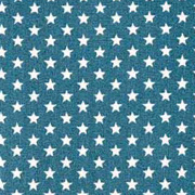 Baumwollstoff kleine Sterne Mini Stars, wei petrol