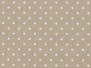 Baumwollstoff kleine Punkte Petite Dots, wei hellbeige