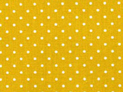 Baumwollstoff kleine Punkte Petite Dots, wei ocker