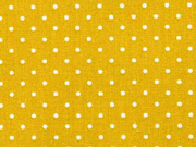 Baumwollstoff kleine Punkte Petite Dots, wei ocker