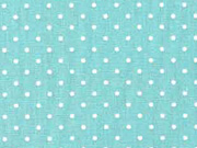 Baumwollstoff kleine Punkte Petite Dots, wei mint