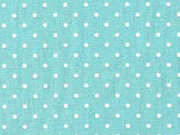 Baumwollstoff kleine Punkte Petite Dots, wei mint