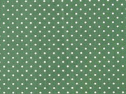 Baumwollstoff kleine Punkte Petite Dots, wei dunkelgrn