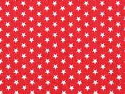 Baumwollstoff kleine Sterne Mini Stars, wei rot