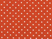 Baumwollstoff kleine Punkte Petite Dots, wei terracotta