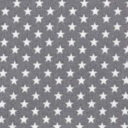 Baumwollstoff kleine Sterne beschichtet Mini Stars, wei grau