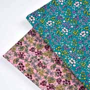 Baumwollstoff Blumen Bltter, altrosa