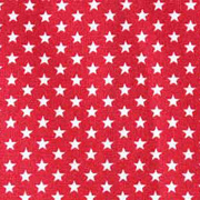 Baumwollstoff kleine Sterne beschichtet Mini Stars, wei rot