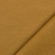 Bio-Sweatstoff French Terry uni, dunkel ockergelb