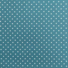 Baumwollstoff kleine Punkte beschichtet Petite Dots, wei petrol