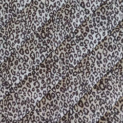 Steppstoff kleines Leoparden Muster gesteppt wattiert Stepper, dunkel taupe grau