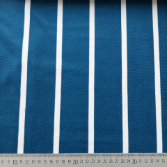 Frottee Stoff Streifen dunkelblau-wei -  Beachwear Stoff fr Strandtcher & Bademntel