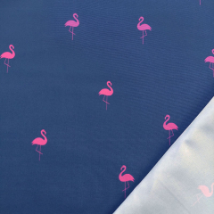 Badehosen Badeshorts Stoff Flamingos schnell trocknend, pink dunkelblau
