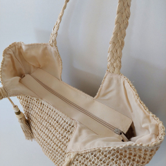 Strohtasche Shopper Damen Tasche, natur