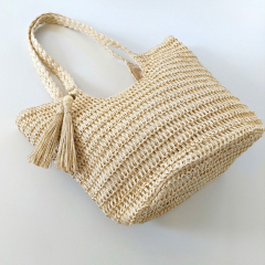 Strohtasche Shopper Damen Tasche, natur