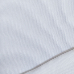 Rippenjersey Stoff uni, weiss
