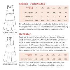 Papierschnittmuster FRAU CLAIRE Volantkleid Schnittreif