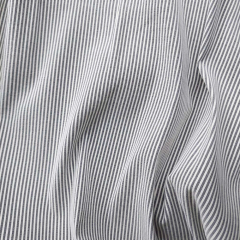 Stretchstoff Bengalin Hosenstoff schmale Streifen (vertikal) querelastisch, schwarz wei