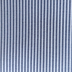 Stretchstoff Bengalin Hosenstoff schmale Streifen (vertikal) querelastisch, dunkelblau wei