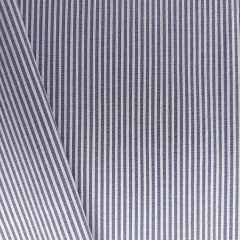 Stretchstoff Bengalin Hosenstoff schmale Streifen (vertikal) querelastisch, dunkelblau wei
