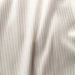 Stretchstoff Bengalin Hosenstoff schmale Streifen (vertikal) querelastisch, beige wei