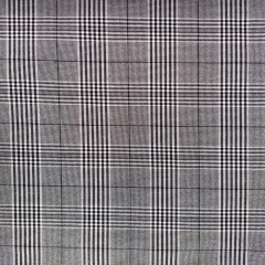 Hosenstretchstoff Bengalin Glencheckmuster, schwarz wei