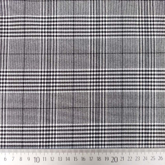 Hosenstretchstoff Bengalin Glencheckmuster, schwarz wei