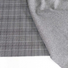 Hosenstretchstoff Bengalin Glencheckmuster, schwarz wei