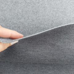Jackenstoff Wool Look klassischer Stil, grau meliert