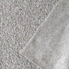 Boucle Stoff Schafslckchen, hellgrau melange